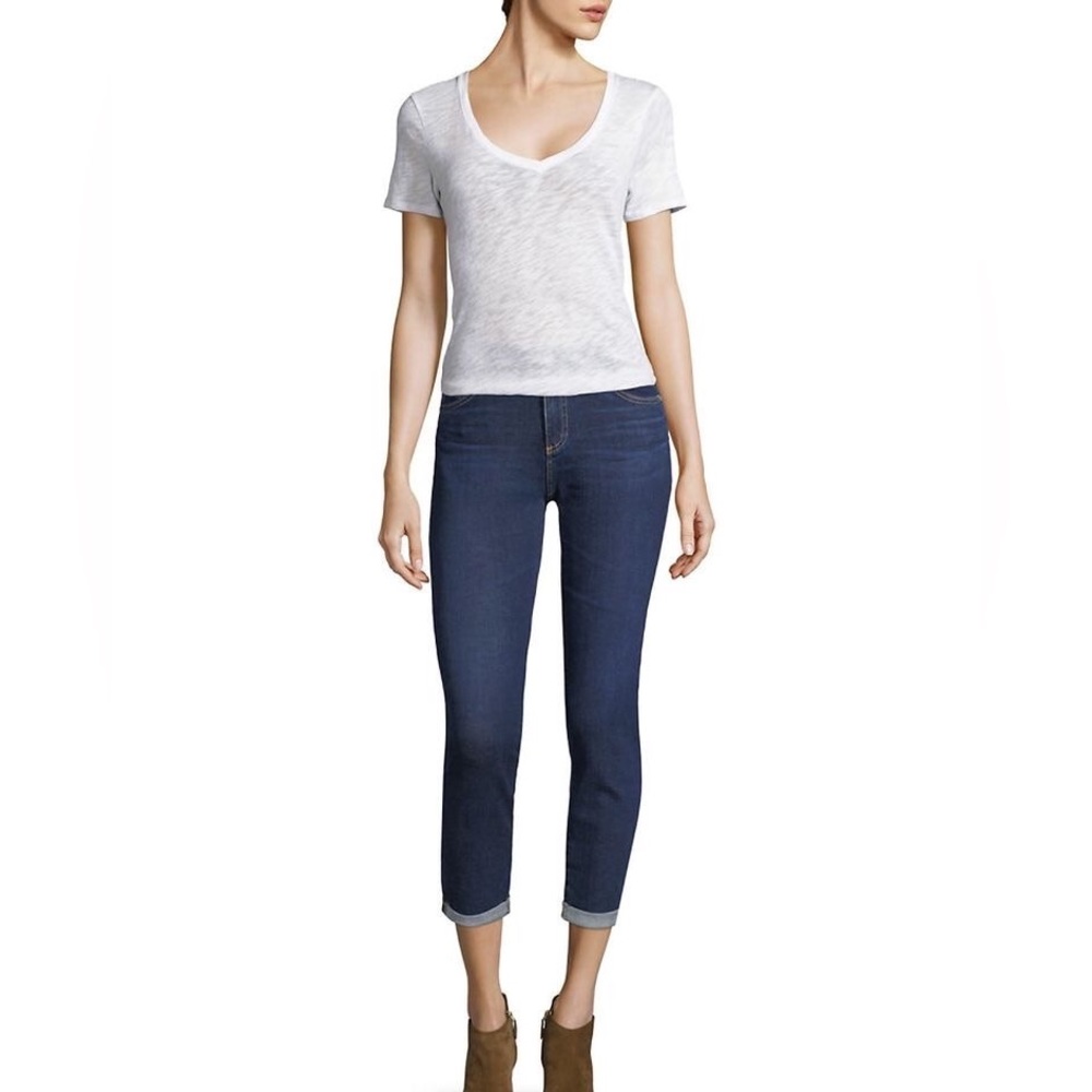 AG JEANS "THE PRIMA MID-RISE CIGARETTE ROLL-UP" Jeans In "09Y-ATS"